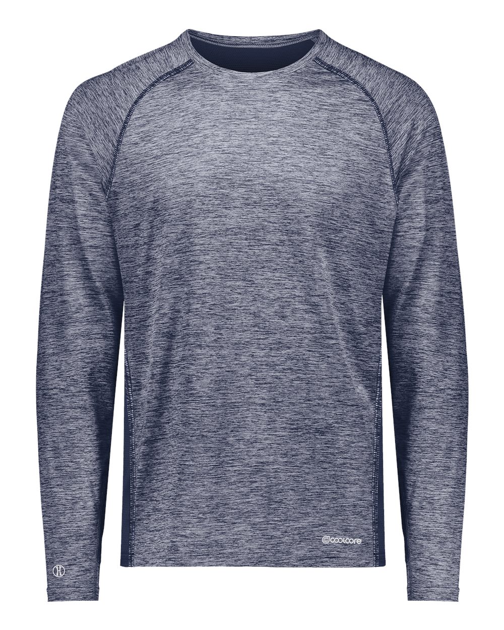 Holloway Youth Electrify CoolCore® Long Sleeve T-Shirt. 222670 - Navy Heather