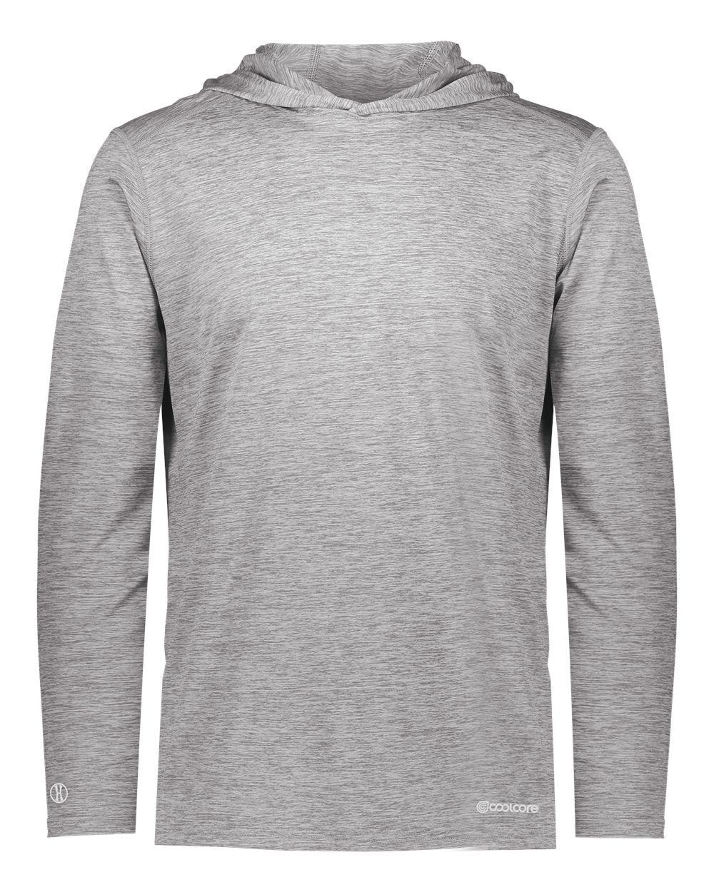 Holloway Youth Electrify CoolCore® Hooded Sweatshirt. 222689 - Athletic Grey Heather