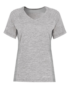Holloway Women's Electrify CoolCore® V-Neck T-Shirt. 222771 - Athletic Grey Heather