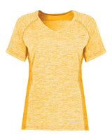 Holloway Women's Electrify CoolCore® V-Neck T-Shirt. 222771 - Gold Heather