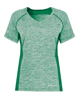 Holloway Women's Electrify CoolCore® V-Neck T-Shirt. 222771 - Kelly Heather