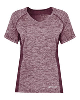 Holloway Women's Electrify CoolCore® V-Neck T-Shirt. 222771 - Maroon Heather