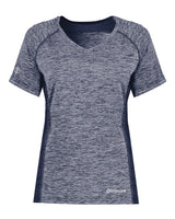 Holloway Women's Electrify CoolCore® V-Neck T-Shirt. 222771 - Navy Heather