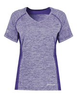 Holloway Women's Electrify CoolCore® V-Neck T-Shirt. 222771 - Purple Heather