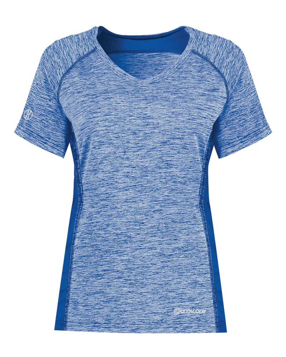 Holloway Women's Electrify CoolCore® V-Neck T-Shirt. 222771 - Royal Heather