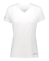 Holloway Women's Electrify CoolCore® V-Neck T-Shirt. 222771 - White