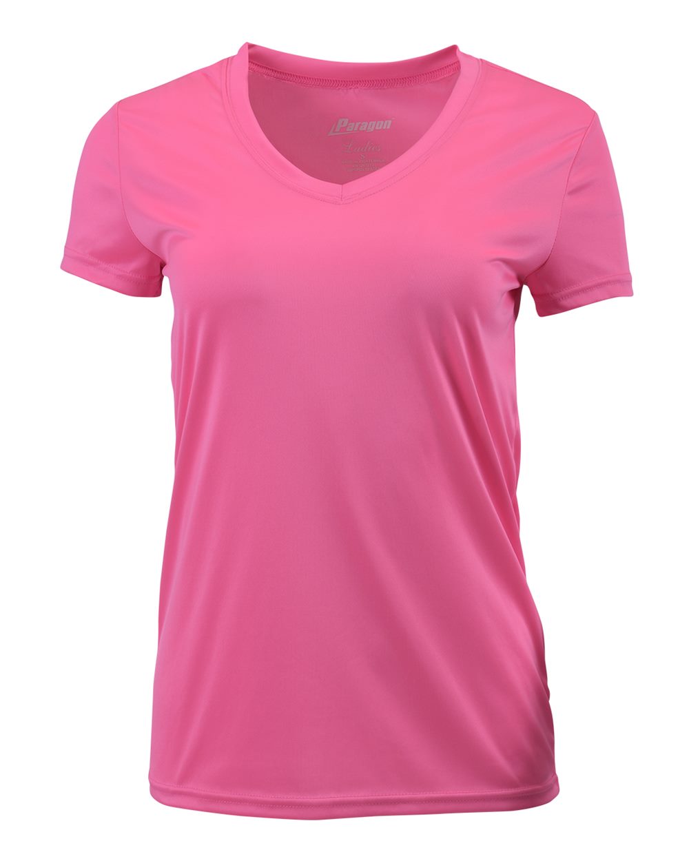 Paragon Women's Vera V-Neck T-Shirt. 203 - Neon Pink