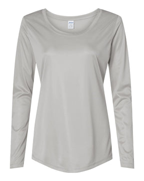 Paragon Women's Long Islander Performance Long Sleeve T-Shirt. 214 - Aluminum