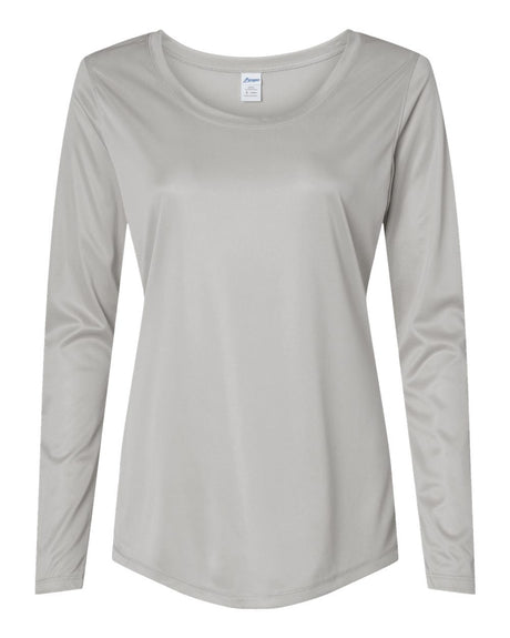 Paragon Women's Long Islander Performance Long Sleeve T-Shirt. 214 - Aluminum