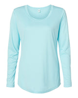 Paragon Women's Long Islander Performance Long Sleeve T-Shirt. 214 - Aqua Blue