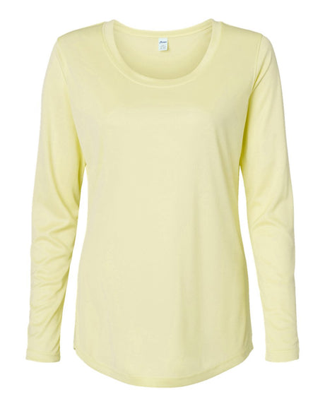 Paragon Women's Long Islander Performance Long Sleeve T-Shirt. 214 - Pale Yellow