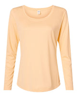 Paragon Women's Long Islander Performance Long Sleeve T-Shirt. 214 - Peach