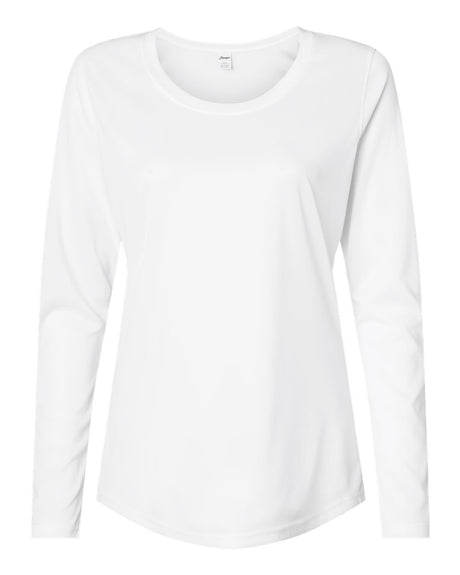 Paragon Women's Long Islander Performance Long Sleeve T-Shirt. 214 - White