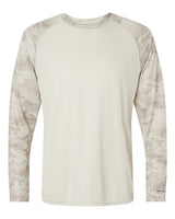 Paragon Unisex Cayman Performance Camo Colorblocked Long Sleeve T-Shirt. 216 - Sand