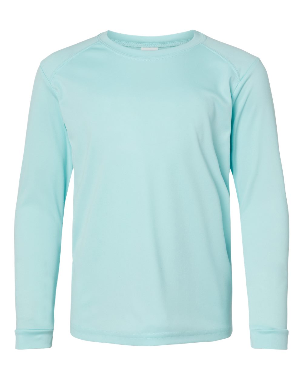 Paragon Youth Long Islander Performance Long Sleeve T-Shirt. 218Y - Aqua Blue