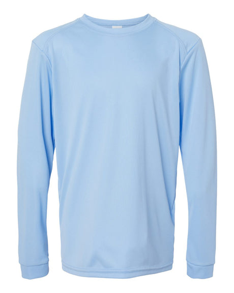 Paragon Youth Long Islander Performance Long Sleeve T-Shirt. 218Y - Blue Mist