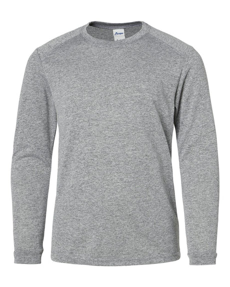 Paragon Youth Long Islander Performance Long Sleeve T-Shirt. 218Y - Heather Grey