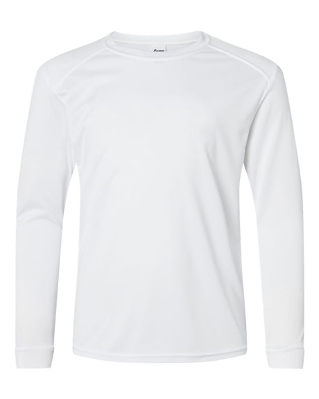 Paragon Youth Long Islander Performance Long Sleeve T-Shirt. 218Y - White