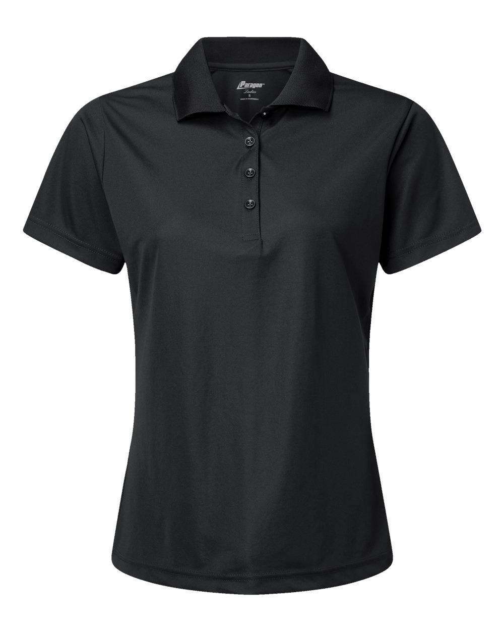 Paragon Women's Sebring Performance Polo. 504 - Black
