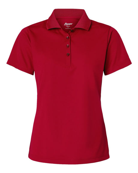 Paragon Women's Sebring Performance Polo. 504 - Deep Red
