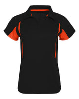 Holloway Women's Two-Tone Avenger Polo. 222730 - Black/ Orange