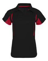 Holloway Women's Two-Tone Avenger Polo. 222730 - Black/ Scarlet