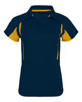 Holloway Women's Two-Tone Avenger Polo. 222730 - Navy/ Light Gold