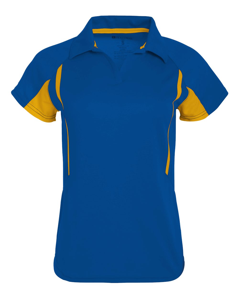 Holloway Women's Two-Tone Avenger Polo. 222730 - Royal/ Light Gold
