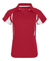 Holloway Women's Two-Tone Avenger Polo. 222730 - Scarlet/ White