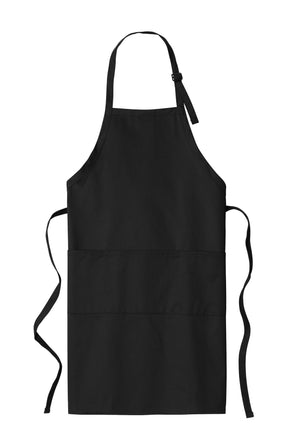 Port Authority® Easy Care Extra Long Bib Apron with Stain Release. A700 - hero