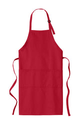 Port Authority® Easy Care Extra Long Bib Apron with Stain Release. A700