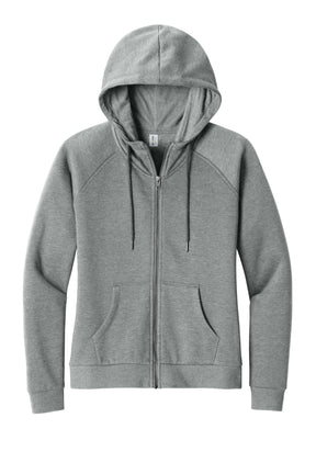 Allmade® Women's Organic CVC Fleece Full-Zip Hoodie AL5003 - hero