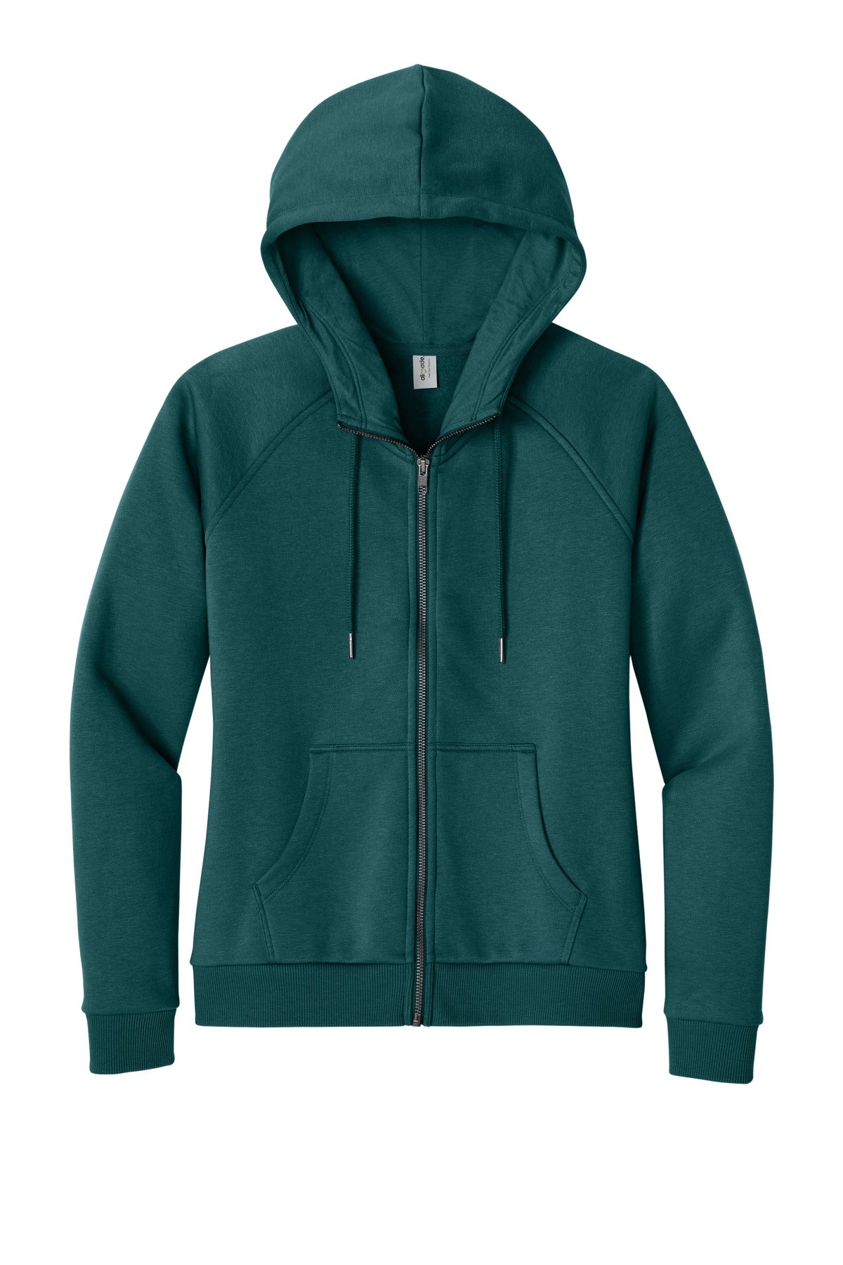 Allmade® Women's Organic CVC Fleece Full-Zip Hoodie AL5003