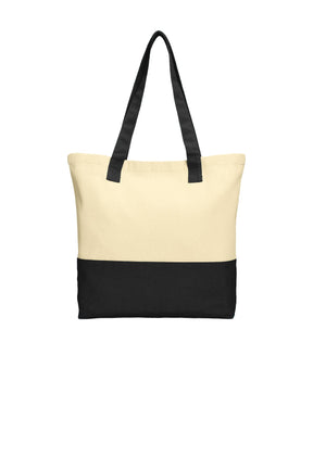 Port Authority® Colorblock Cotton Tote. BG414 - hero
