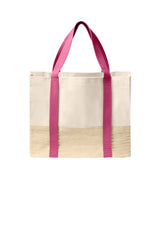 Port Authority® Straw Market Tote BG450 - hero