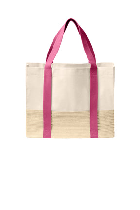 Port Authority® Straw Market Tote BG450 - hero