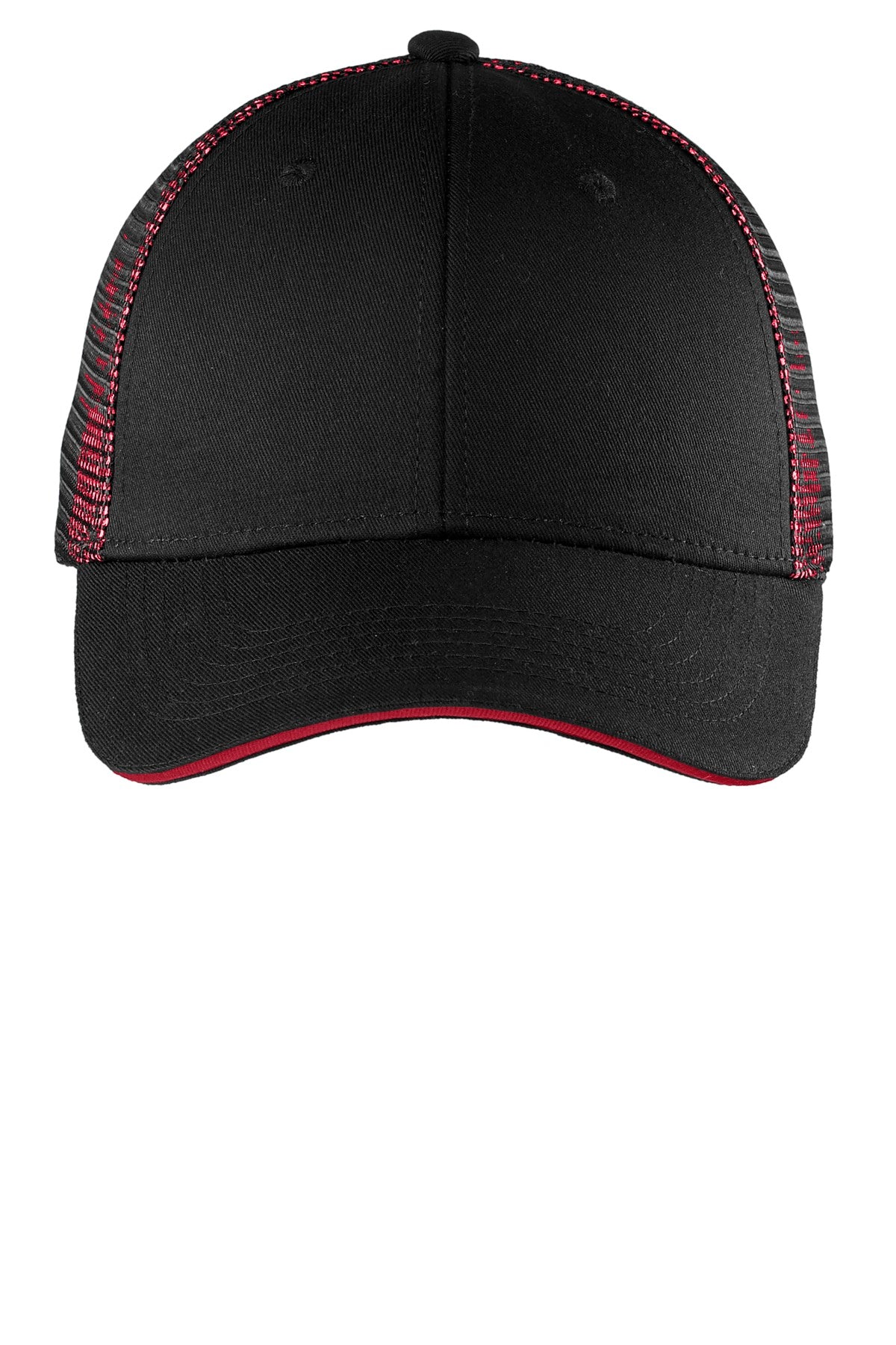 Port Authority® Double Mesh Snapback Sandwich Bill Cap. C818 - hero