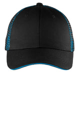 Port Authority® Double Mesh Snapback Sandwich Bill Cap. C818