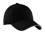 Port Authority® Sandwich Bill Cap with Striped Closure. C830 - hero