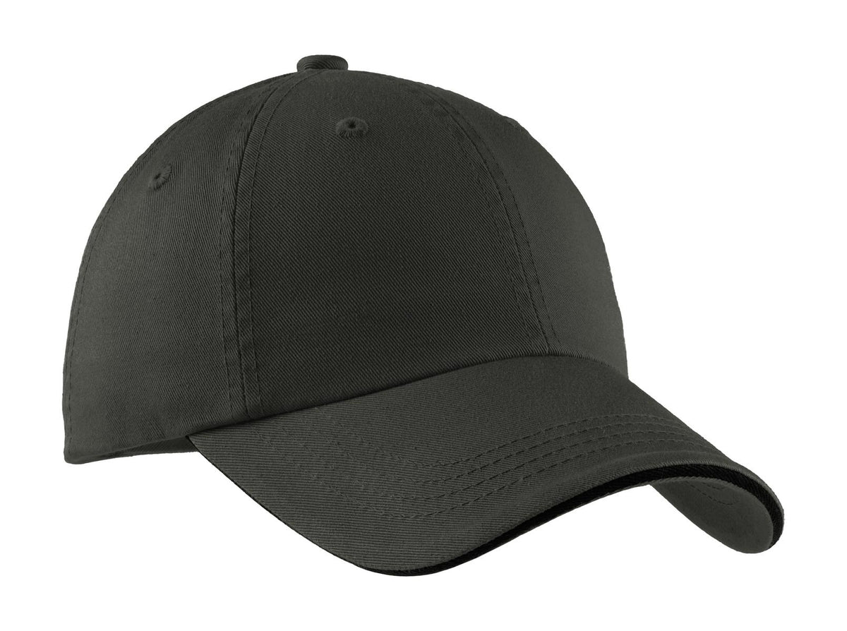Port Authority® Sandwich Bill Cap with Striped Closure. C830