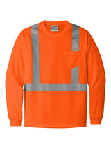 CornerStone ® ANSI 107 Class 2 Mesh Long Sleeve Tee. CS201 - hero