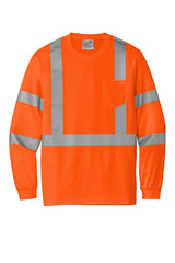CornerStone ® ANSI 107 Class 3 Mesh Long Sleeve Tee. CS203 - hero