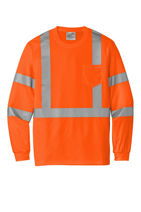 CornerStone ® ANSI 107 Class 3 Mesh Long Sleeve Tee. CS203 - hero