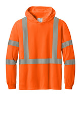 CornerStone® ANSI 107 Class 3 Long Sleeve Segmented Tape Hooded Tee CS208 - hero