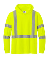CornerStone® ANSI 107 Class 3 Long Sleeve Segmented Tape Hooded Tee CS208