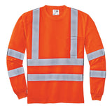 CornerStone® - ANSI 107 Class 3 Long Sleeve Snag-Resistant Reflective T-Shirt. CS409 - hero