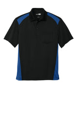 CornerStone® Select Snag-Proof Two Way Colorblock Pocket Polo. CS416