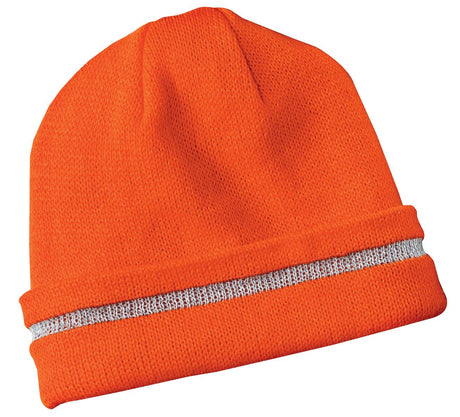 CornerStone® - Enhanced Visibility Beanie with Reflective Stripe. CS800 - hero