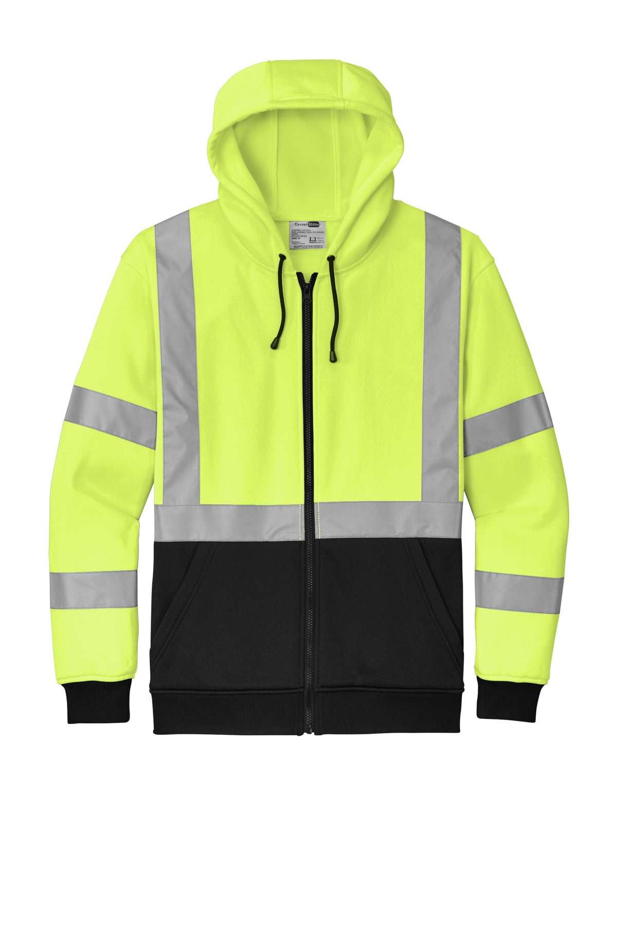 CornerStone® A107 Class 3 Heavy-Duty Fleece Full-Zip Hoodie CSF300