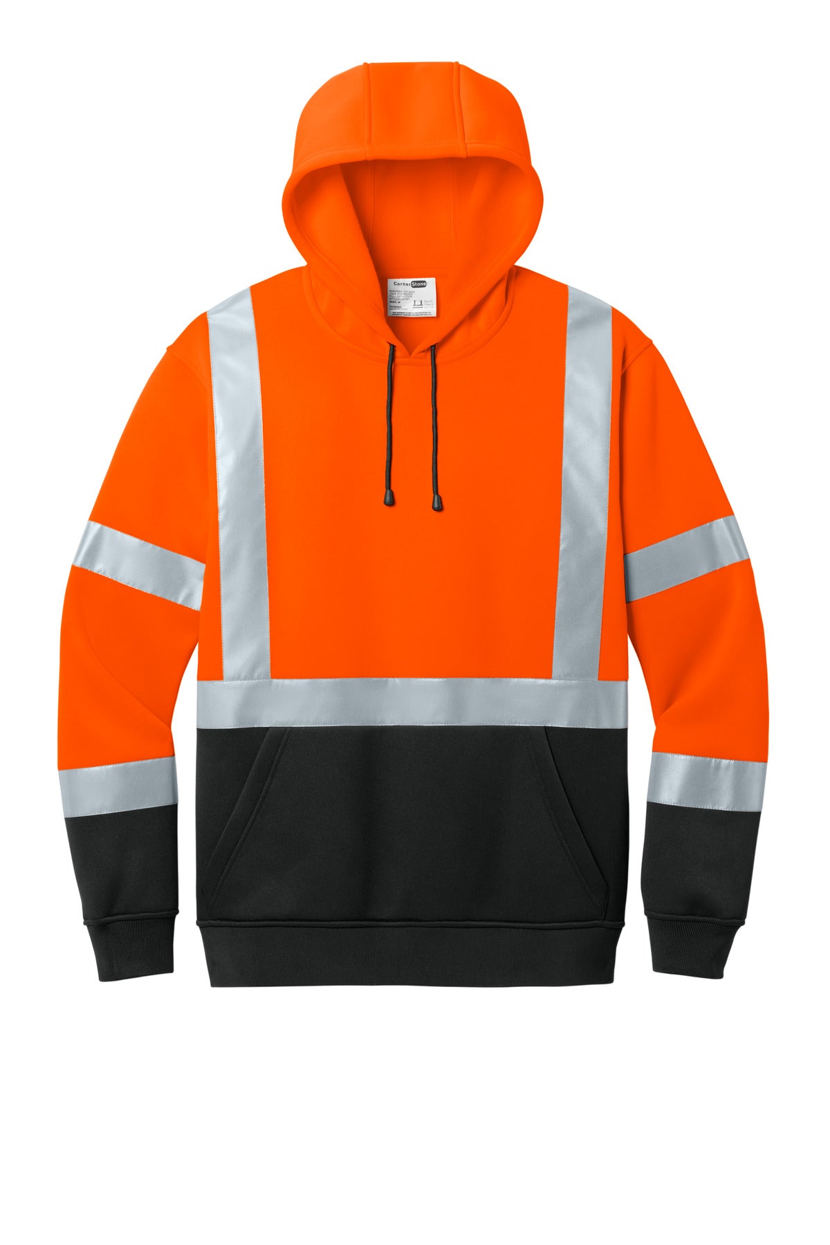 CornerStone® ANSI 107 Class 3 Heavy-Duty Fleece Pullover Hoodie CSF301 - hero